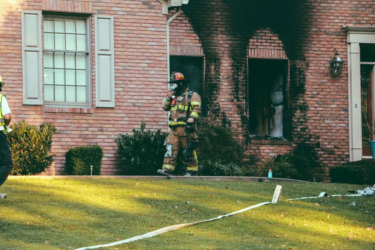 House restoration after fire in Central Alberta